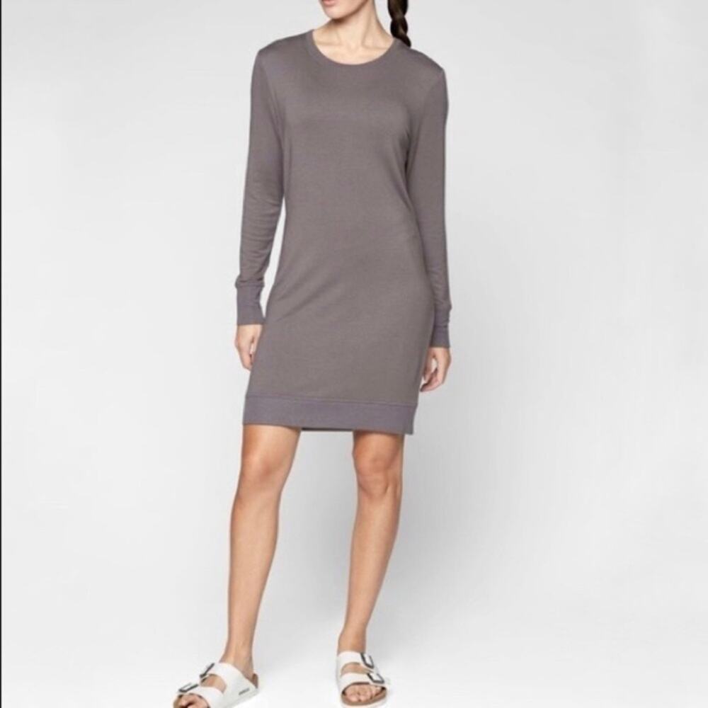 Athleta Gray Nirvana Go To Mini Dress Sz.S